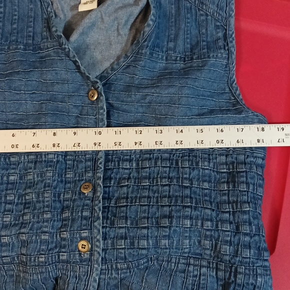 Vtg New Direction Denim Vest Medium - Picture 5 of 5